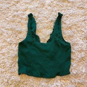 Aerie Green Lace Women's Top